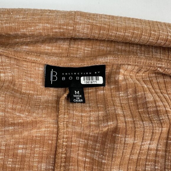 B Collection By Bobeau Women's Orange Ellen Waterfall Ribbed Cardigan Sweater‎ M - Picture 6 of 15